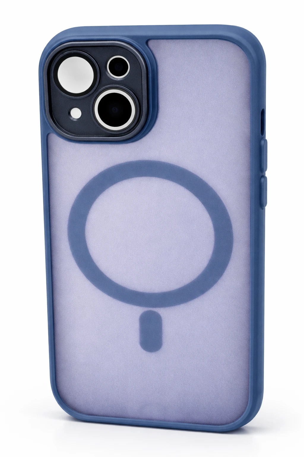 For Wireless Charging Case For iPhone Shockproof Lens Protection Cover Navy Blue