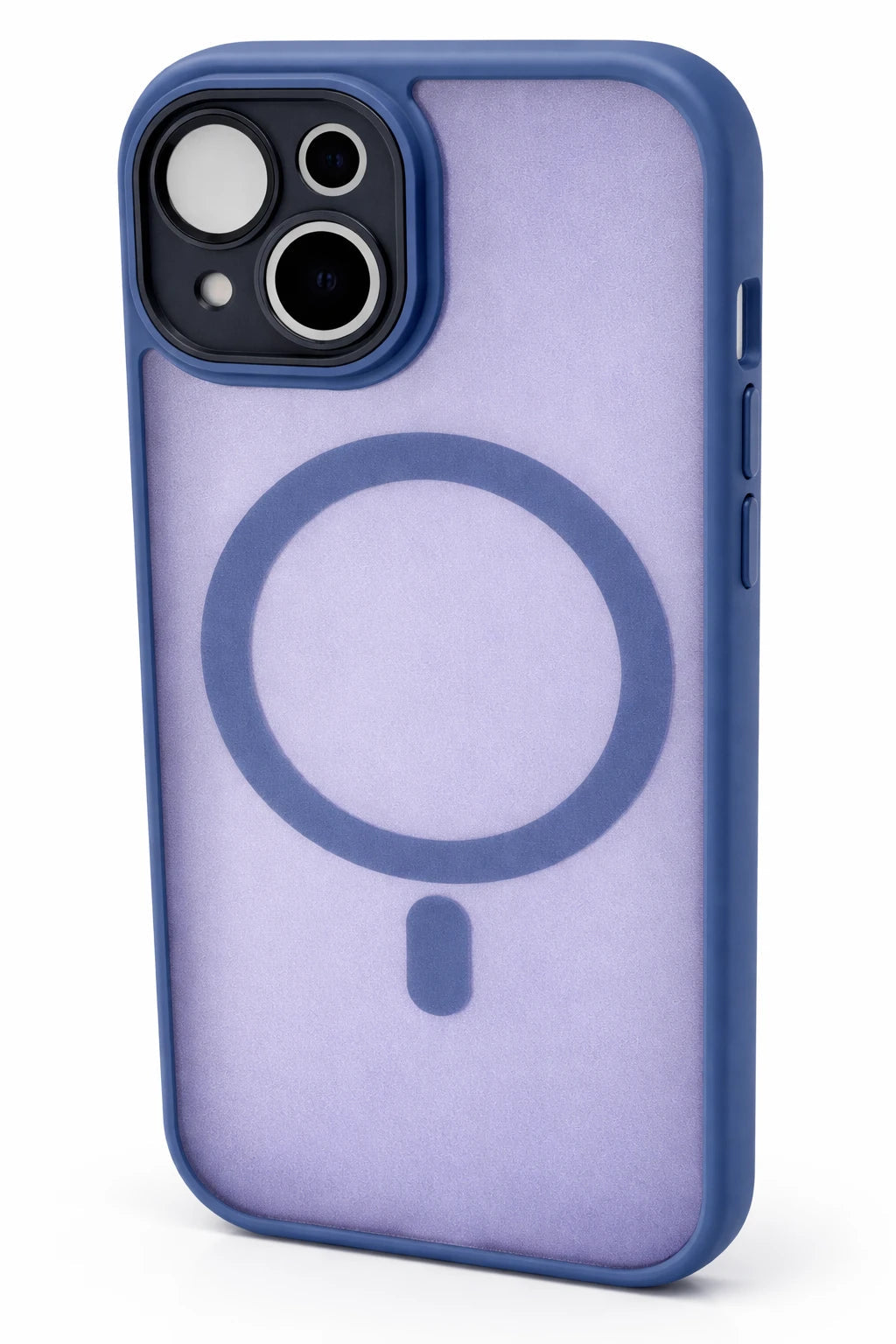 For Wireless Charging Case For iPhone Shockproof Lens Protection Cover Navy Blue